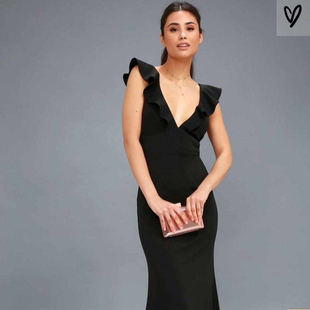 Lulus Perfect Opportunity Black Maxi Dress 🖤
